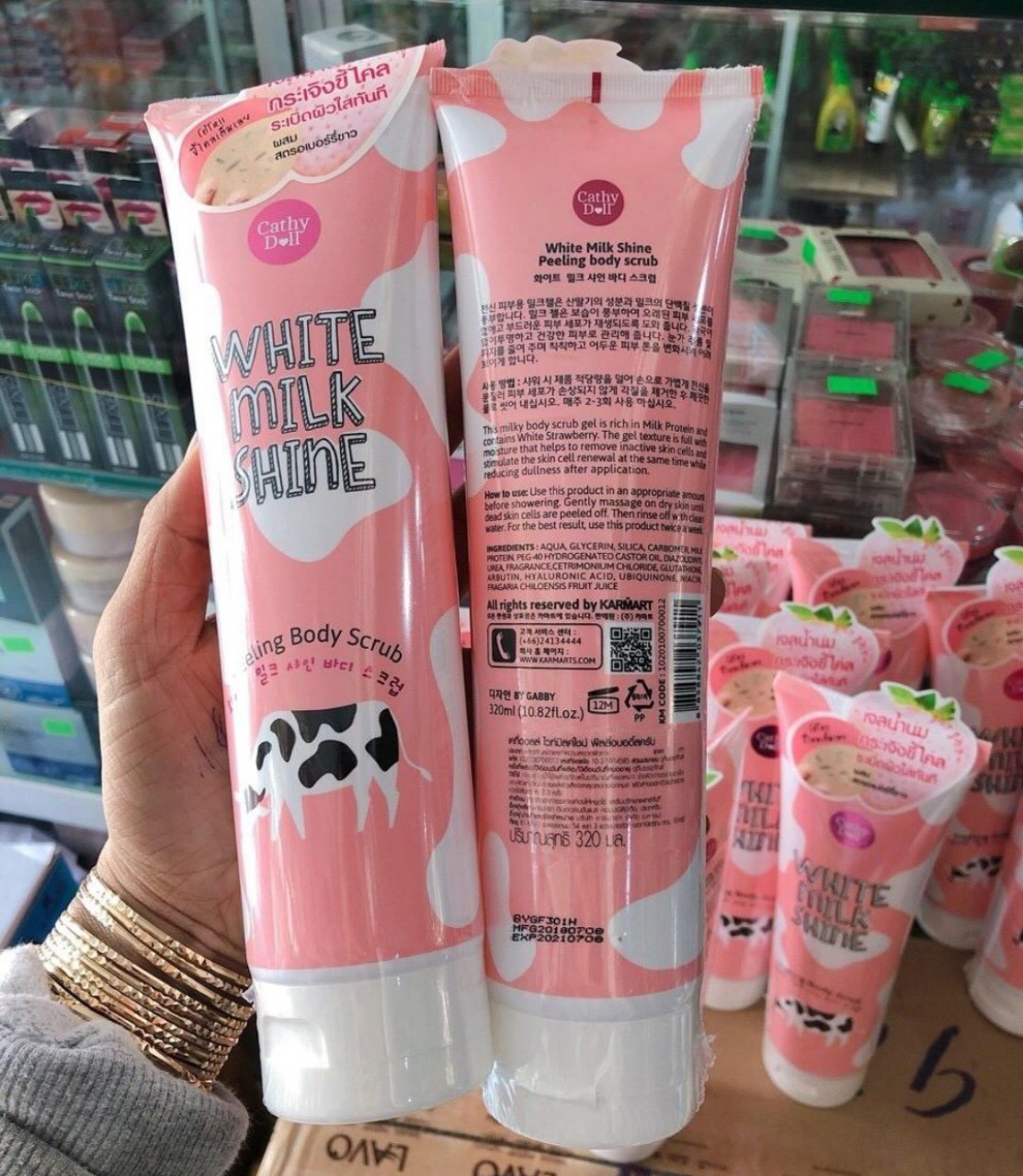 tay te bao chet cathy doll white milk shine